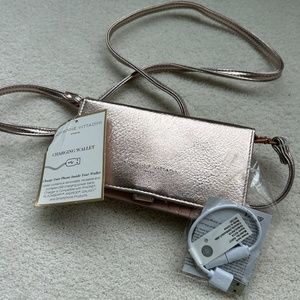 Rose Gold Charging Wallet - Adrienne Vittadini